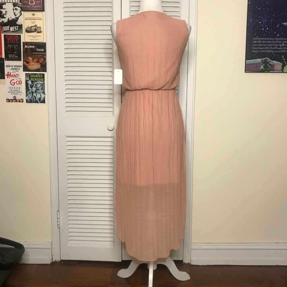 NWT Pink & Gold High Low Dress by Janette Fashion - Picture 5 of 5